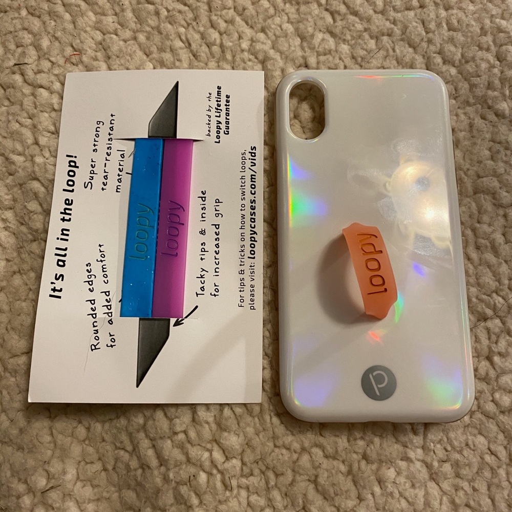 IPhone X loopy case with 3 loops!!